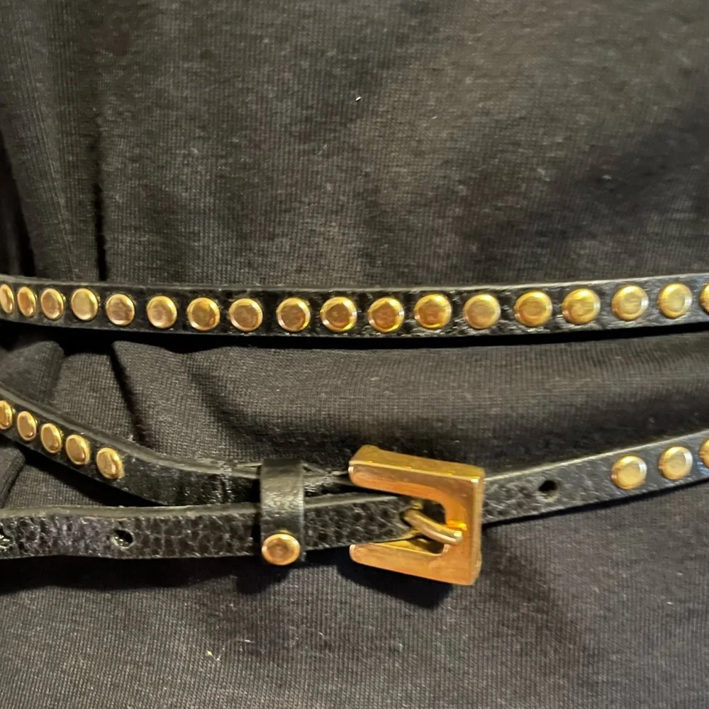 Leather Double Wrap Belt - Picture 2 of 7